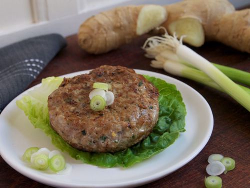 Picture of Frozen -- Pork Patties with Ginger and Scallions -- Four 4 oz. patties