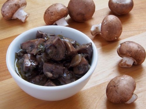 Picture of Cultured Antipasto Mushrooms  with Fresh Herbs (Vegan) -- 8 oz