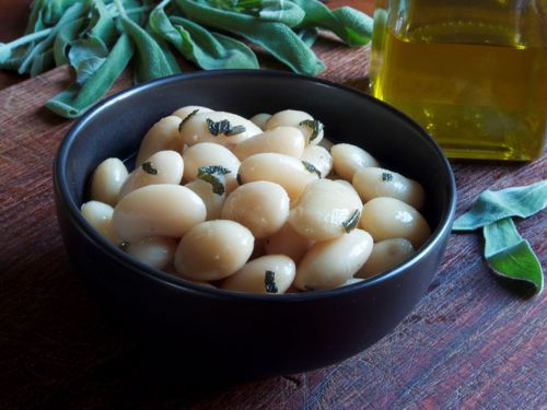 Picture of Butter Beans with Sage and Olive Oil -- 16 oz