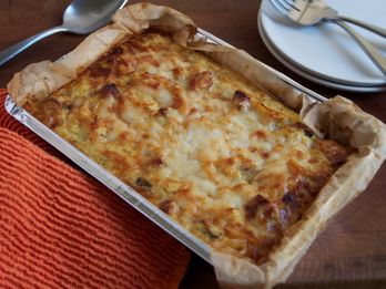Picture of Frozen -- Baked Spaghetti Squash Carbonara