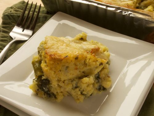 Picture of Frozen -- Baked Polenta with Asparagus, Leeks, and Cheese