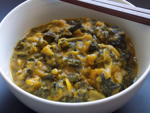 Picture of Frozen -- Gingered Greens with Coconut Milk, Roasted Carrots & Butternut Squash