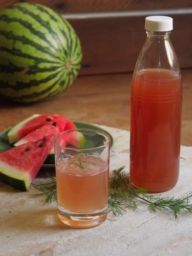 Picture of Watermelon Dill Honey Shrub