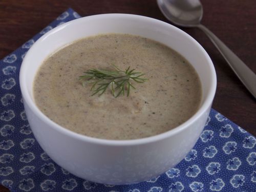 Picture of Creamy Mushroom Soup (Vegan) -- 22 oz