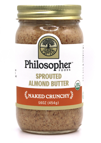 Picture of Philosopher Foods Sprouted Almond Butter (Large Super Crunchy)