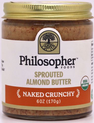 Picture of Philosopher Foods Sprouted Almond Butter (Small Crunchy)
