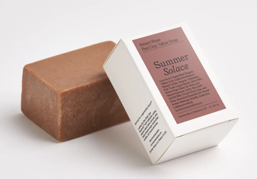 Picture of Summer Solace Desert Rose Red Clay Tallow Bar Soap