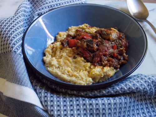 Picture of Baked Polenta Pie with Ratatouille