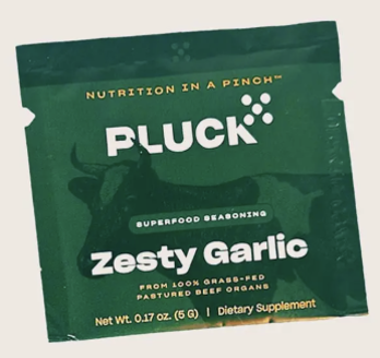 Picture of Pluck Superfood Seasoning Zesty Garlic -Travel Pack-