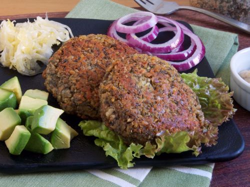 Picture of Frozen -- Lentil Veggie Burgers (Vegan)