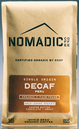 Picture of Nomadic Coffee-Decaf - Swiss Water Processed Organic Peru-