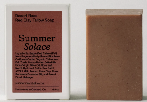 Picture of Summer Solace Desert Rose Red Clay Tallow Bar Soap