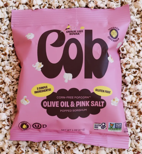 Picture of Cob Popped Sorghum-Olive Oil Pink Salt-