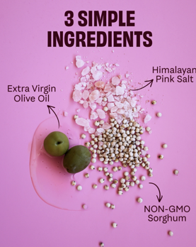 Picture of Cob Popped Sorghum-Olive Oil Pink Salt-