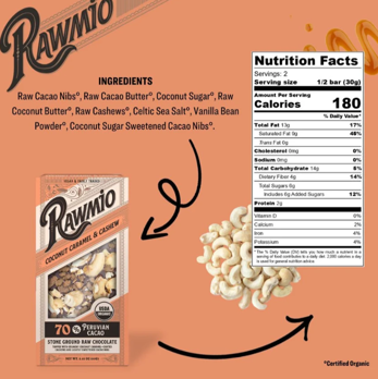 Picture of Rawmio Coconut Caramel & Crushed Cashew Bark